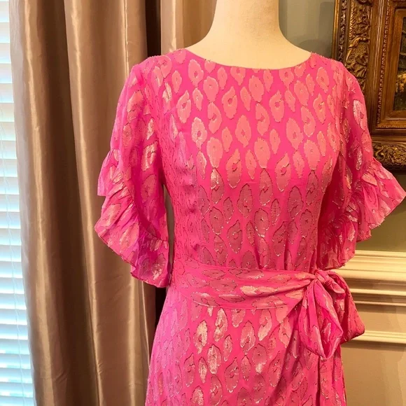 NWOT Lilly Pulitzer Darlah Silk Pink Gold Metallic Leopard Print Dress Sz 6  is available for purchase on au PAY Market - Imported Goods Online Store  Co.Ltd. | au PAY Market -